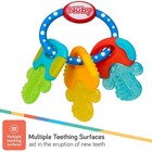 Baby Teether Keys Ice Gel Ring Toys Soothing Toddler Bite Cool 1 Pack Blue