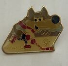 Vtg 1984 Pin Sarajevo Olympic Games Olympics Vucko Wolf Mascot Lapel Hat Pin