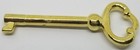 Brass Plated Key Hollow Lock Skeleton Antique Vintage Old Door Cabinet  6536