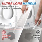 2pack 2 In 1 Toilet Brush And Plunger Set  Extended Handle Plunger   cream Grey   