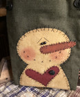Primitive Christmas Goodie Bag   Handmade Ooak   Threadbare Primitives