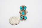 Vintage Native American Navajo Sterling Silver Turquoise Ring Size 5 5