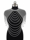 Aluminum Chainmail Collar Women Gothic Shoulder Armor Medieval Larp Renaissance 