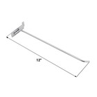 12  Slatwall Hooks - Chrome - Pack Of 50