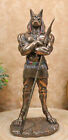 Egyptian God Anubis Statue Deity Jackal Figurine 11  Height Bronze Finish Statue