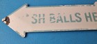 Vintage Ping Golf Porcelain Wash Balls Here Gas Service Station Pump Sign