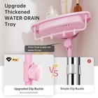 Pink Corner Shower Caddy - 4 Tier Adjustable Organizer rustproof Stainless Steel