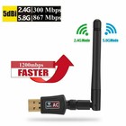 1200mbps Long Range Ac1200 Dual Band 5ghz Wireless Usb 3 0 Wifi Adapter Antenna