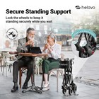 Helavo Ultra-compact Travel Walker With Seat  Fully Assembled  300lbs