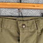 Vintage Boy Scouts Cargo Pants Mens 30x31 Olive Green Chino Bsa Official Hemmed 