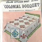 Bucilla Applique Quilt Kit Colonial Bouquet In Blue Single Size Bed Unopened Nip