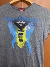 Hard Rock Cafe Authentic Nassau Grey Guitar Flag Tee Size Xl Women   s