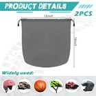 Motorcycle Helmet Bag     Waterproof Storage With Soft Lining   Drawstring Closure