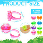 500 Pcs Colorful Plastic Rings Bulk For Kids Girls Boys Ring Toys Party Favors P