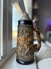 Vintage Gerz West Germany Lidded Beer Stein