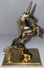 Unicorn 1983 London Pewter Signed H  Ghazarian Figurine 4x3x2  Golden