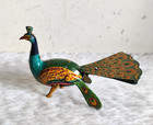 Vintage Proud Peacock Boxed Wind Up Tin Toy Alps Tm Japan Rare Unused Toy Toy758