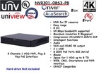 Unv Uniview Nvr301-08s3-p8  8ch 1 Hdd Nvr  Plug   Play Poe Interface Onvif