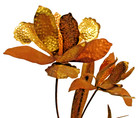 Vintage Brass copper Iris Wall Hanging 17x8x5    sku  2592 