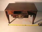 Antique Wood Children s  Table With Drawer  20x11x11inches High