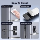 2 Pack Refrigerator Door Lock With Adhesive  No Tools 2 Black 