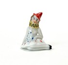 Art Deco Pierrette Lady Pin Cushion Half Doll Figurine Porcelain Vtg Old Germany