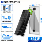 Eco-worthy 100w 200w 400w 1000w Watt Solar Panel Mono 12v Pv Home Rv Off Grid