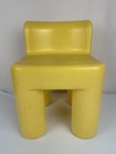 Vintage Little Tikes Light Yellow Child Size Chair Sturdy Plastic Chunky