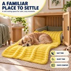 Emotional Support Blanket Yellow Dog Security Blanket Indoors Sofa Kennel
