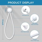 Ball Bungee Cords 6 Inch 50 Pcs White Tarp Ball Bungee Ties Heavy Duty Canopy Ti
