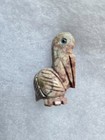 Hand Carved Soapstone Pelican  Miniature   Hh