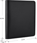 Toploader Binder  Holds 288 Toploaders  9 Pocket Top Loader Binders With Sleeves