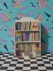 1 12 Book Dollhouse Miniatures Lot  66 Books And Shelf  Doll Not Included