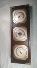 Weather Station Thermometer Barometer Hygrometer With Brass Accents