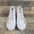 Adidas Adizero Impact 2 Md Mens Cleats Sz 11 White Gold Lace-up Football