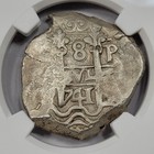 1741 Cob 8 Reales Ngc Au55 Potosi Bolivia Nice Luster Assayer P Scarce  m27