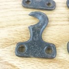 Singer Treadle Sewing Cabinet  5 Cast Iron Hooks   Screws Antique 1917 Vtg Th1
