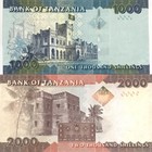 Tanzania Set 2 Unc 1000 2000 Shillings 2020 P 41 42 Unc