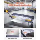 Uimoso 48in Sheet Metal Brake  0-135  box   Pan Bender With 16 Adjustable Fingers