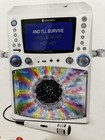 The Singing Machine Karaoke System Bluetooth Mic White Stvg785btw