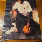 Vintage Nike Michael Jordan Poster Chicago Bulls Fair Condition See Pictures 