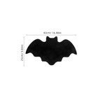 Halloween Bat Placemats Set Of 6 Black 17 X 9 8 Inch