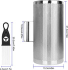 12  X 6  Stainless Steel Guiro Instrument Latin Percussion Metal Guiro Shaker Wi