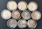 Lot Of 10 Canada Silver Dollars  1 Canadian Coins 1962 - 1966