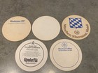 Vintage German European Beer Coasters Advertising Collectible Lot Of 5