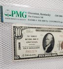 1929  20 National Currency Brown Seal Farmers Nb Of Owenton  Kentucky Pmg 35