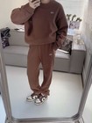 Aio Yoga Suit Looped Round Neck Clothes Long Sleeved Loose Couple Hoodie Sets