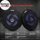 Marine Speakers -5 25 Inch 2 Way Waterproof And Weather Resistant Outdoor Audio 