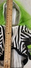 Beetlejuice Pet Dog Costume Hoodie Green Faux  Hair Halloween Size Xs Nwt