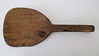 Antique Hand-carved Wooden Farmhouse Butter Paddle Pot Hook Handle 8 5  Vtg Az26